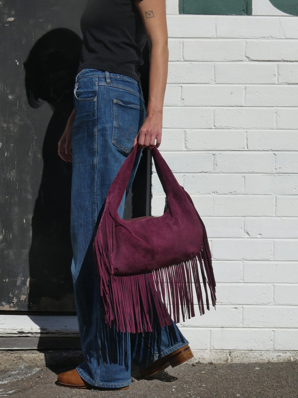 Cha Cha Tassel Bag - Berry