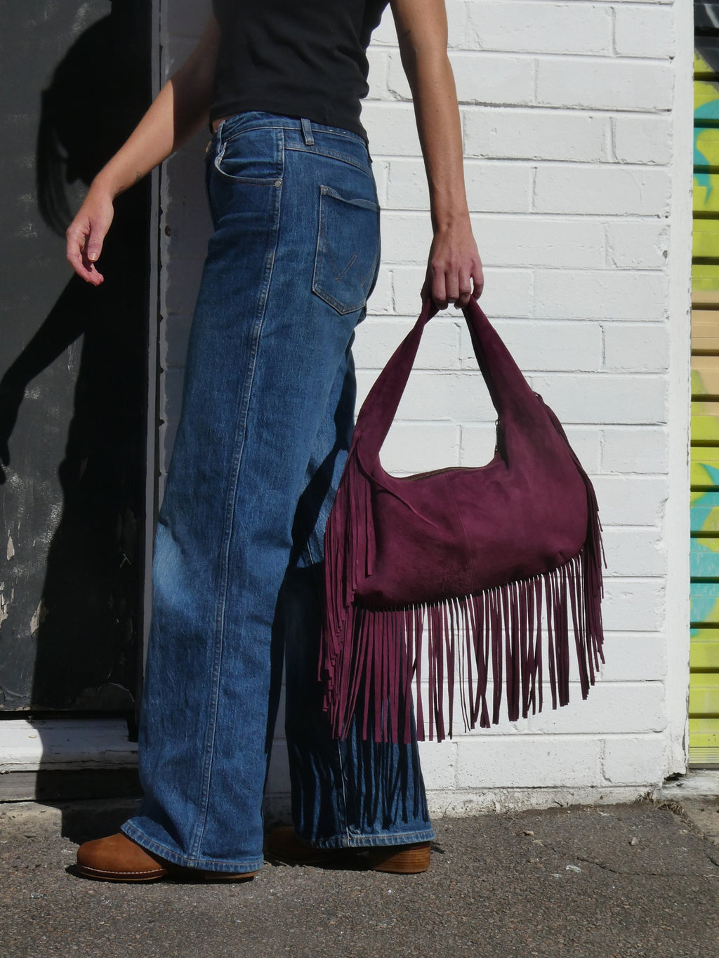 Cha Cha Tassel Bag - Berry