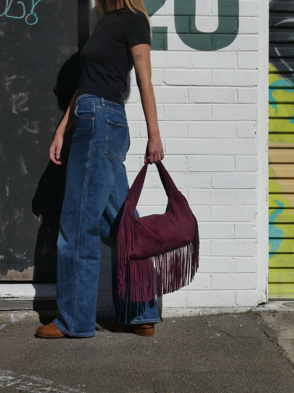 Cha Cha Tassel Bag - Berry