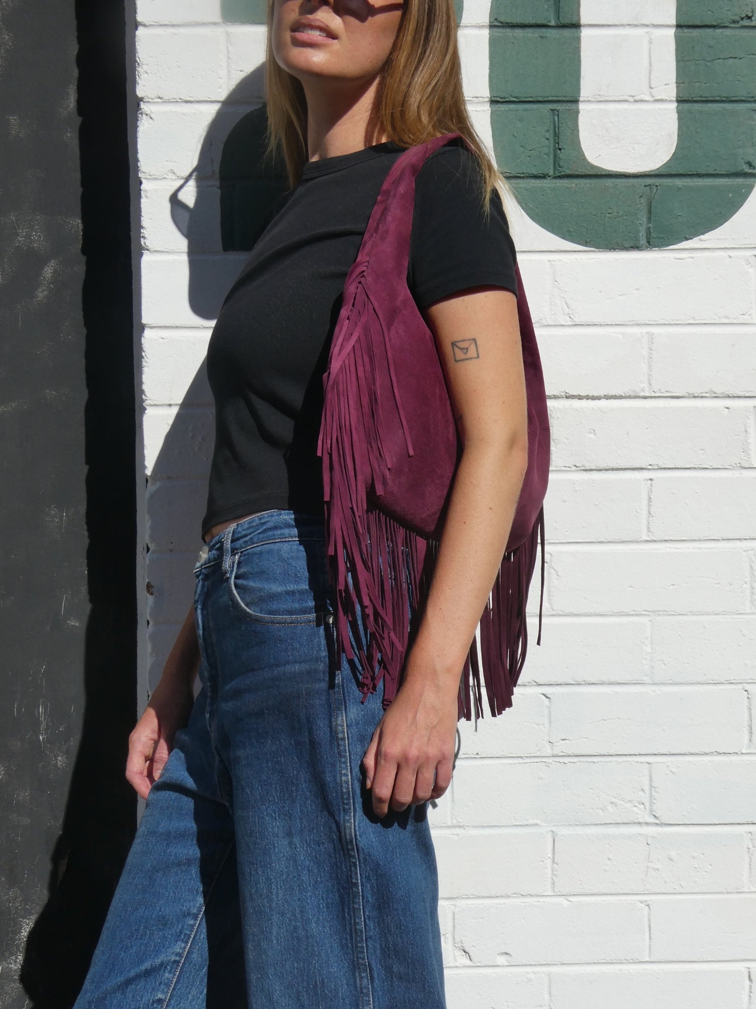 Cha Cha Tassel Bag - Berry