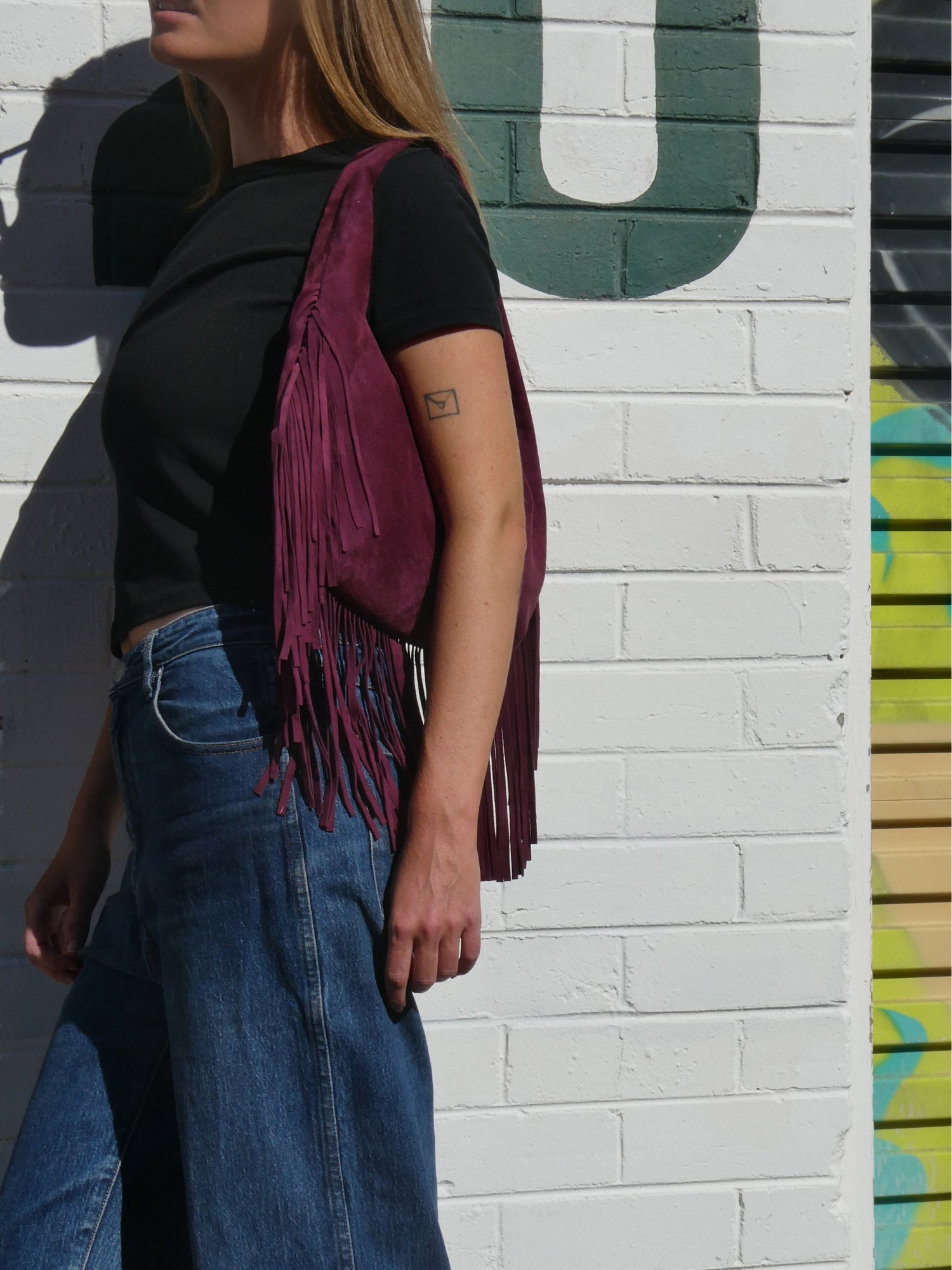 Cha Cha Tassel Bag - Berry
