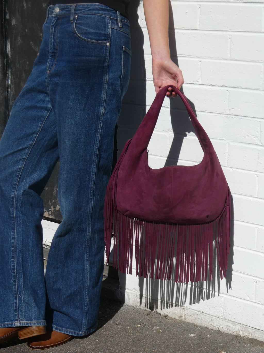 Cha Cha Tassel Bag - Berry