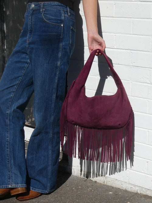 Cha Cha Tassel Bag - Berry