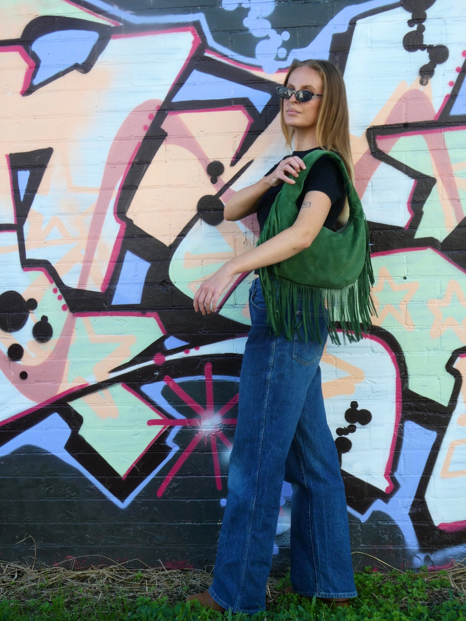 Cha Cha Tassel Bag - Green