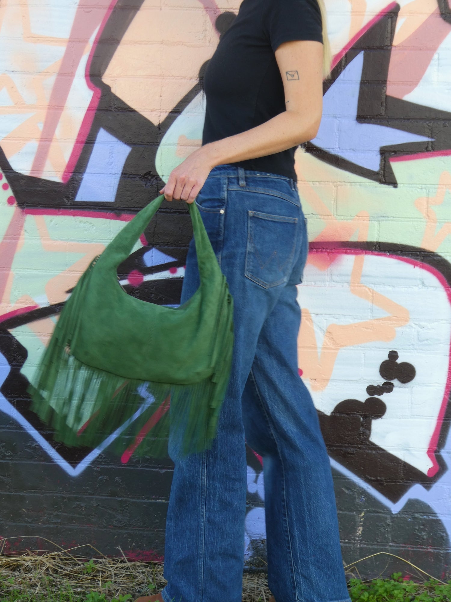 Cha Cha Tassel Bag - Green
