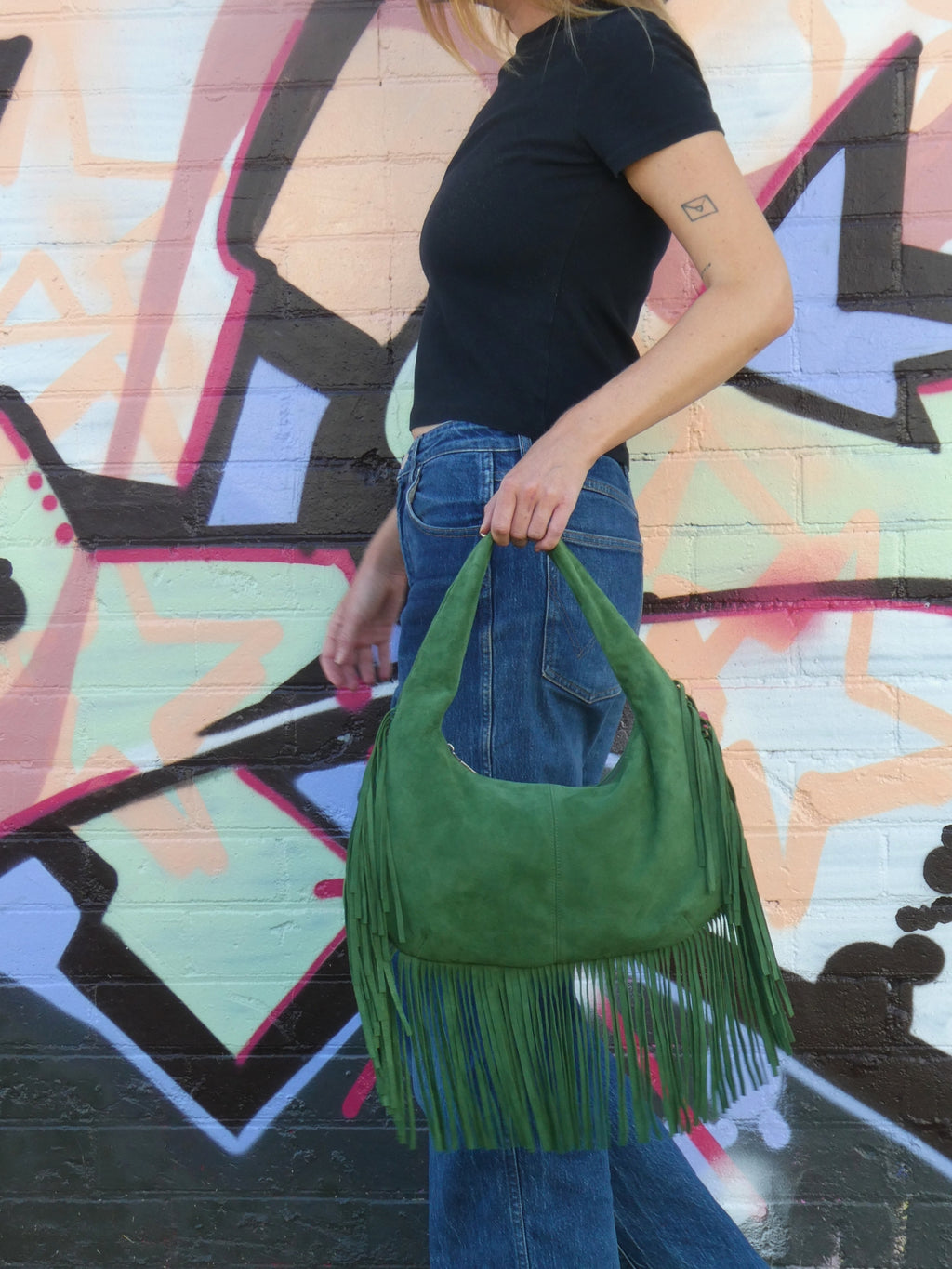 Cha Cha Tassel Bag - Green