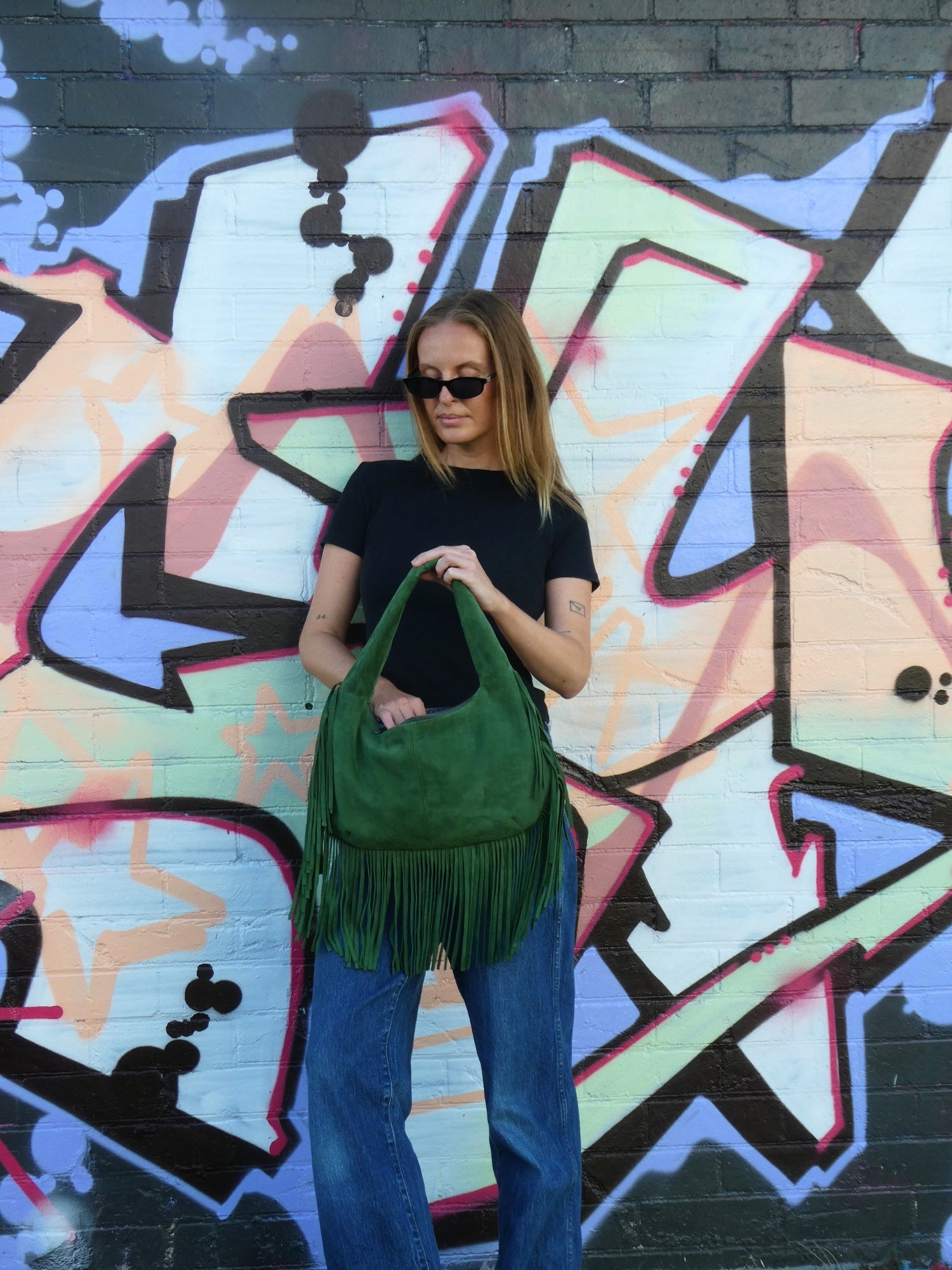 Cha Cha Tassel Bag - Green