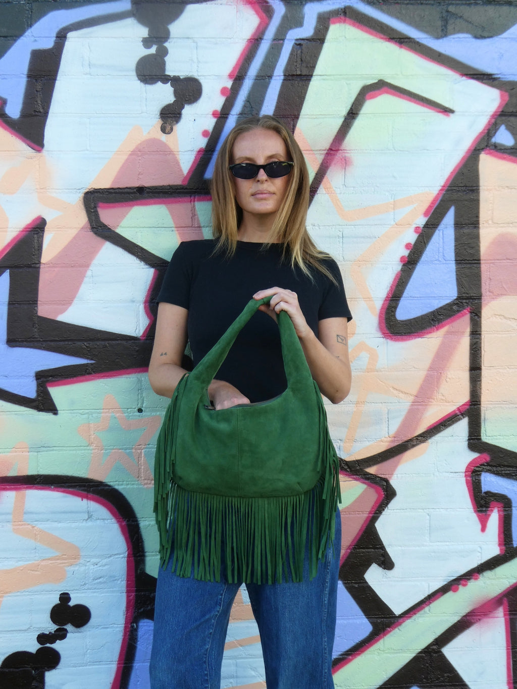Cha Cha Tassel Bag - Green