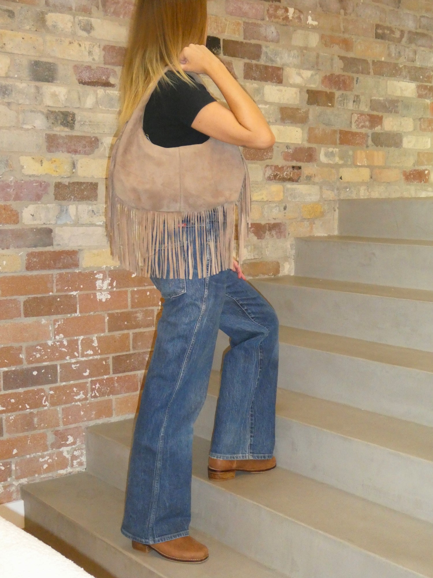 Cha Cha Tassel Bag - Latte