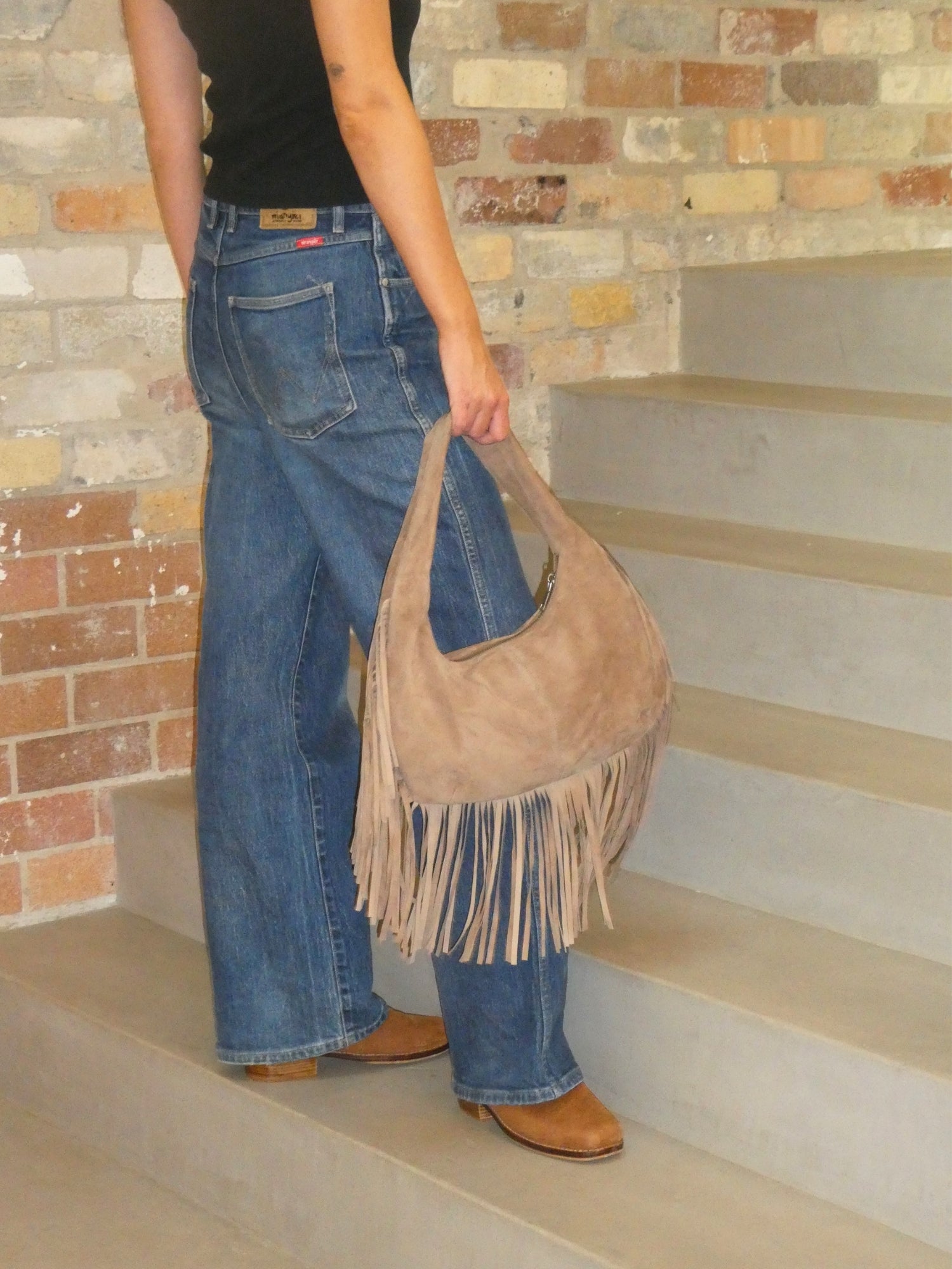 Cha Cha Tassel Bag - Latte