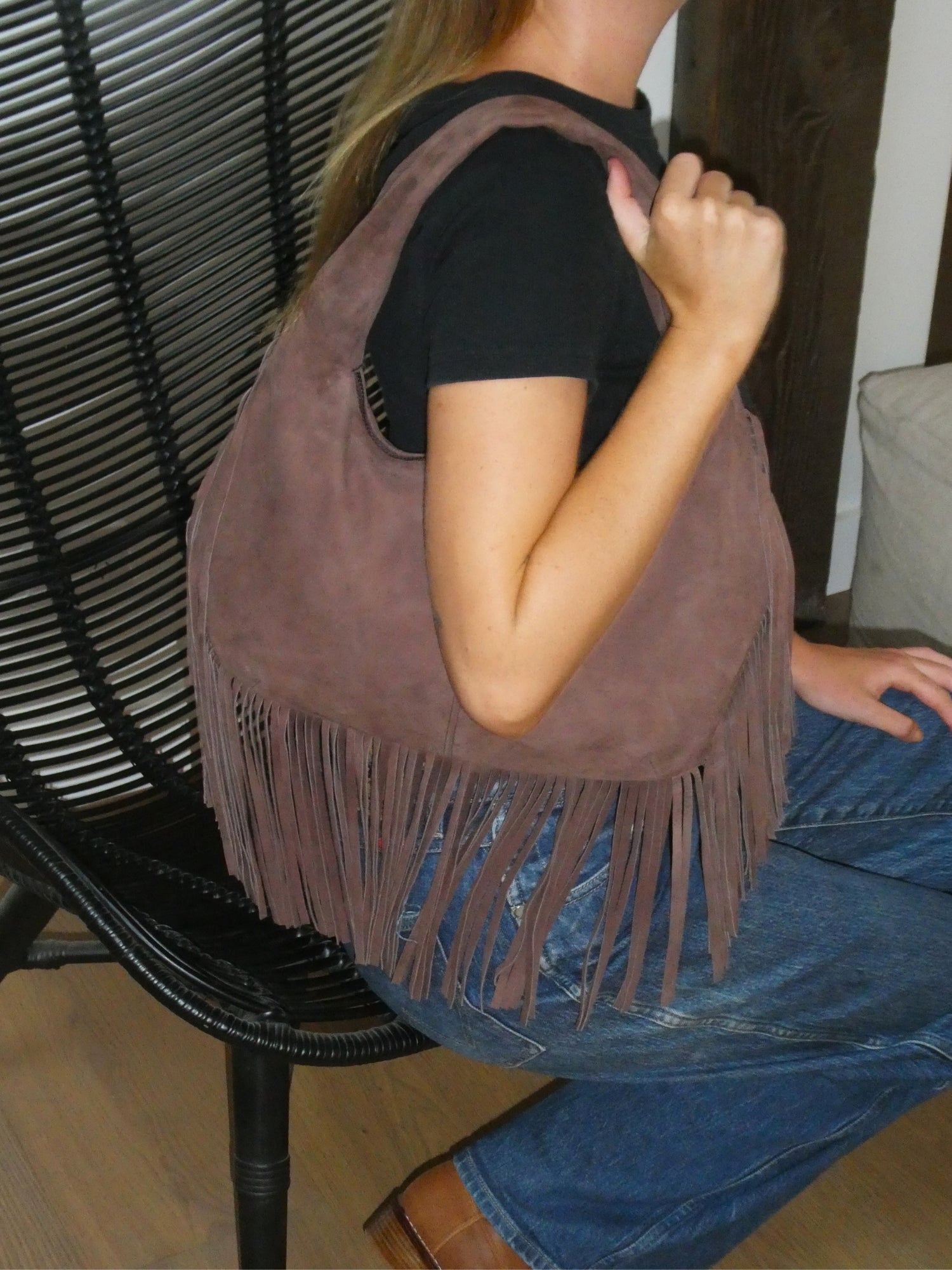 Cha Cha Tassel Bag - Chocolate