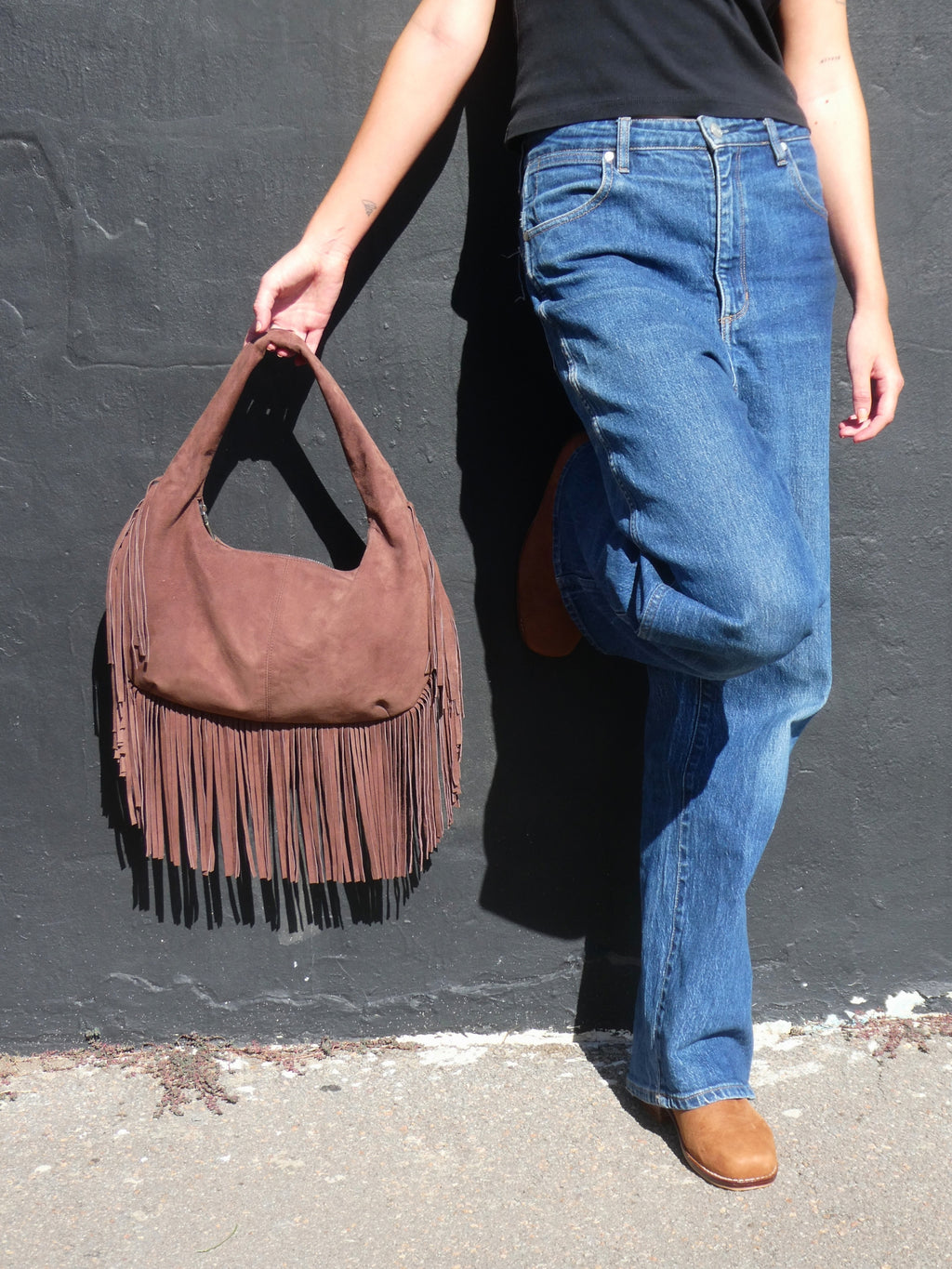 Cha Cha Tassel Bag - Chocolate