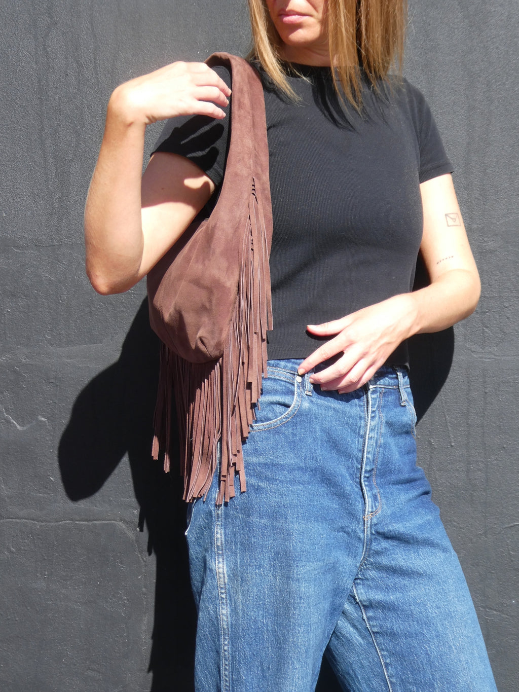 Cha Cha Tassel Bag - Chocolate