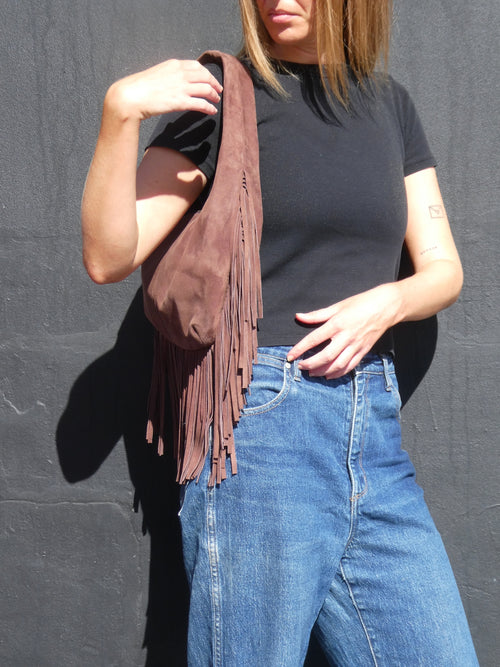 Cha Cha Tassel Bag - Chocolate