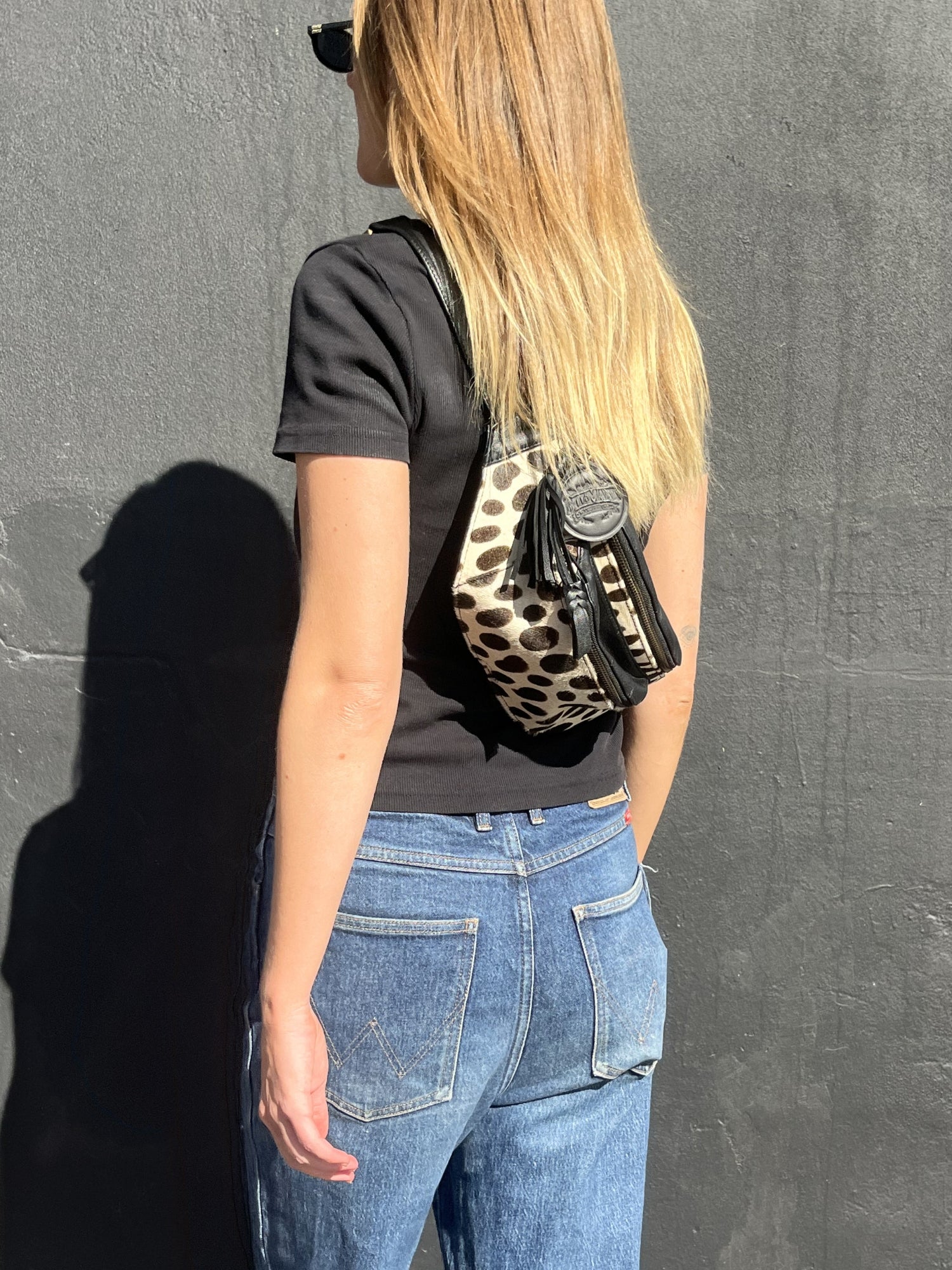 Kirby Bum Bag - B&W Leopard