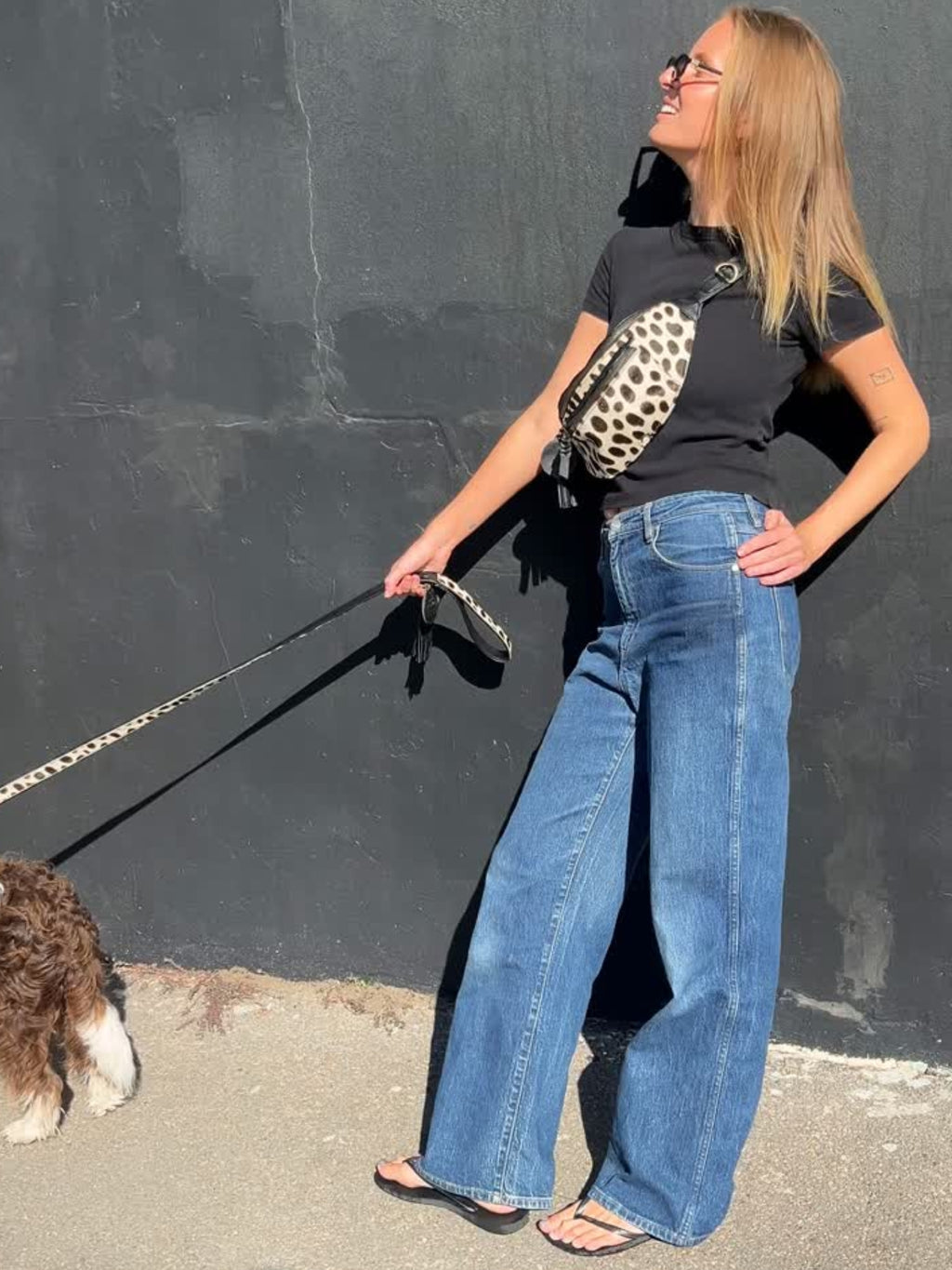 Kirby Bum Bag - B&W Leopard